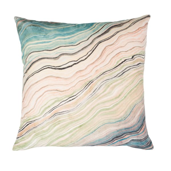 Equilibrium - Zircon Pillow 22' x 22' - Mint Multi
