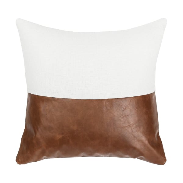 Villa Classics - Canyon Pillow 20' x 20' - Ivory/Kona Brown