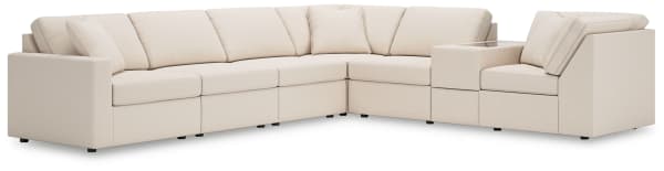 Modmax - Oyster - 7-Piece Sectional With Storage Console And Laf Corner Chair