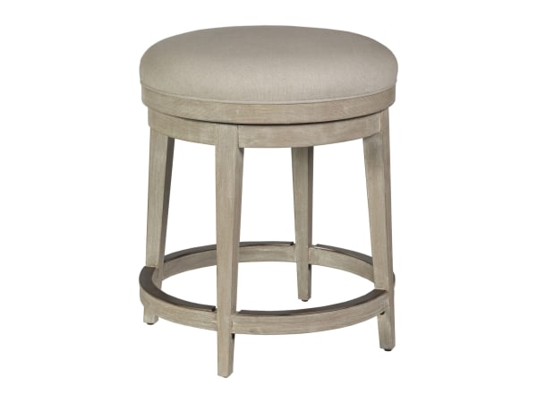 Cohesion Program - Cecile Backless Swivel Counter Stool - Dark Gray