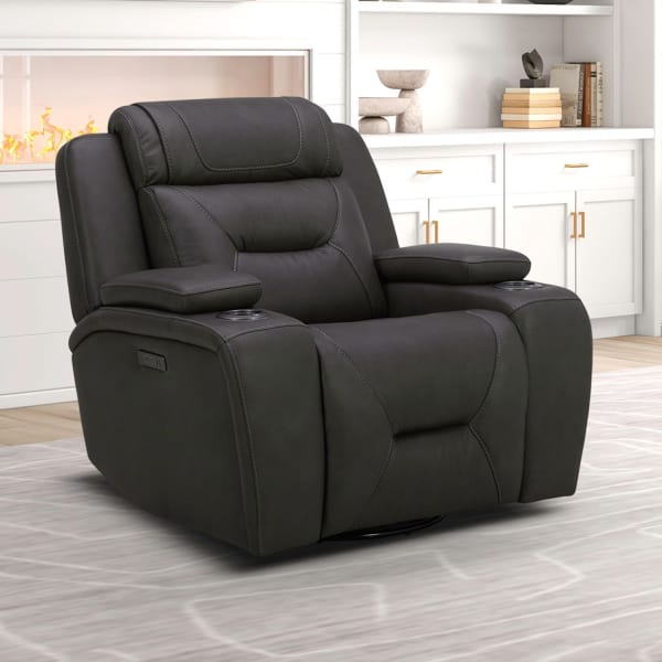 Chapman - Swivel Glider Recliner P2 - Dark Gray