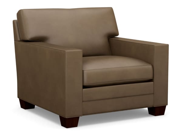 Couture Leather - Braxton Leather Chair - Dark Brown