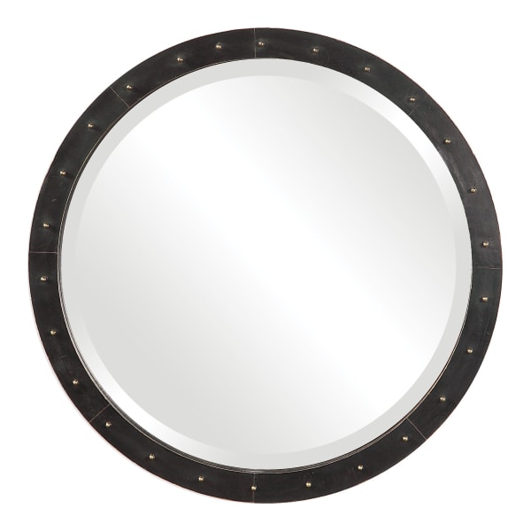 Beldon - Round Industrial Mirror - Black