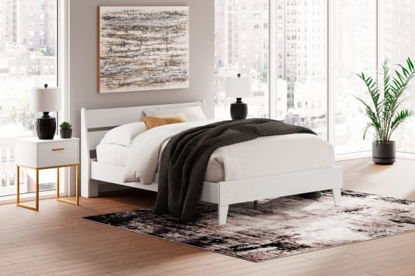 Socalle - Two-tone - Queen Panel Platform Bed