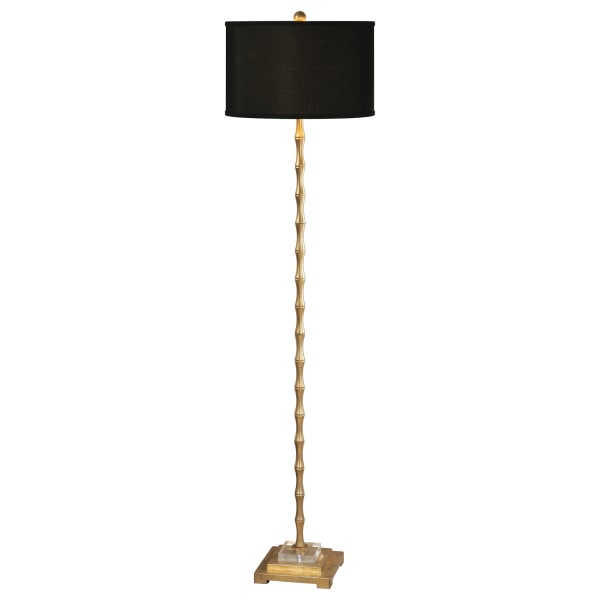 Quindici - Metal Bamboo Floor Lamp - Black