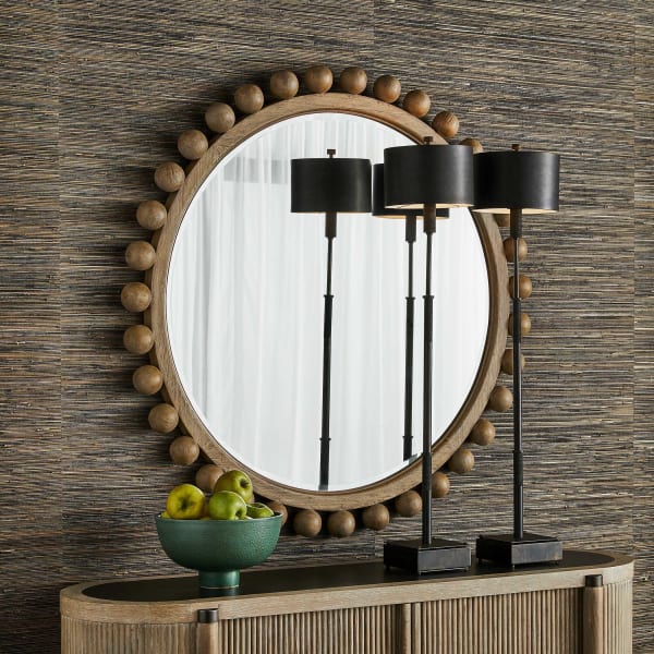 Brianza - 50" Round Mirror - Natural