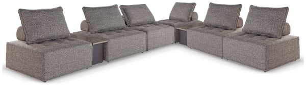 Bree Zee - Brown - 8-Piece Outdoor Modular Seating
