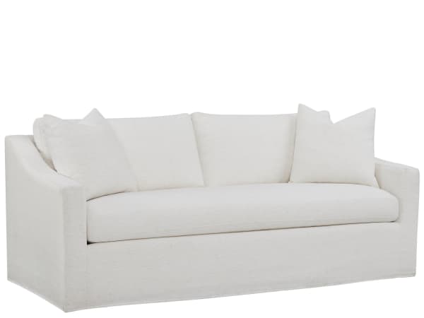 Augustine - Slipcover Apartment Sofa - White