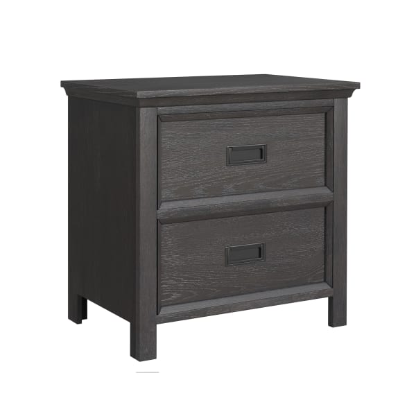 Hampton Kids - 2-Drawer Nightstand With USB - Charcoal