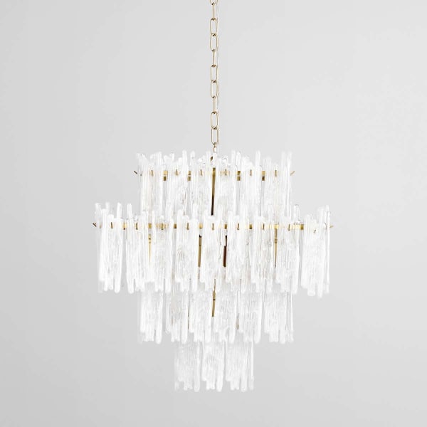 Everly - Chandelier Square - Clear/White