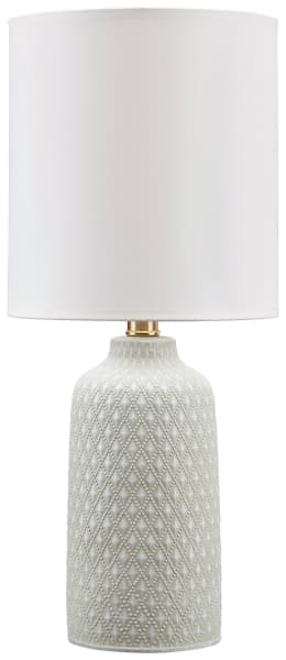 Donnford - Gray - Ceramic Table Lamp 