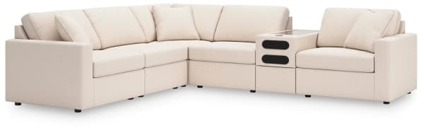Modmax - 6-Piece Sectional With Audio Console - Oyster