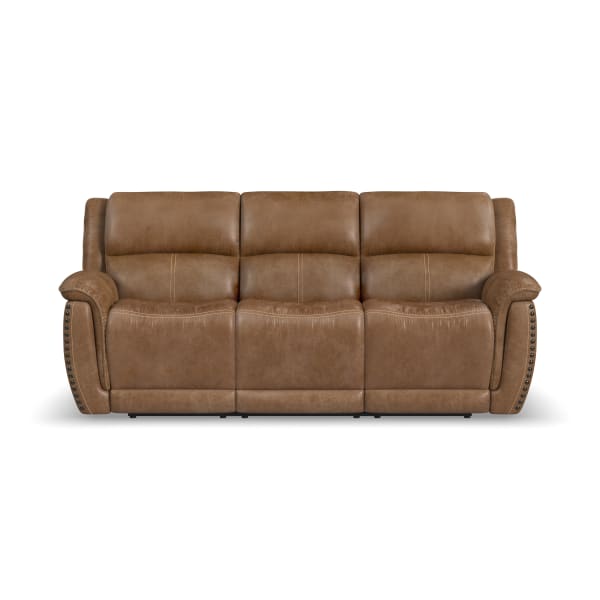 Beau - Power Reclining Sofa With Power Headrests - Silt