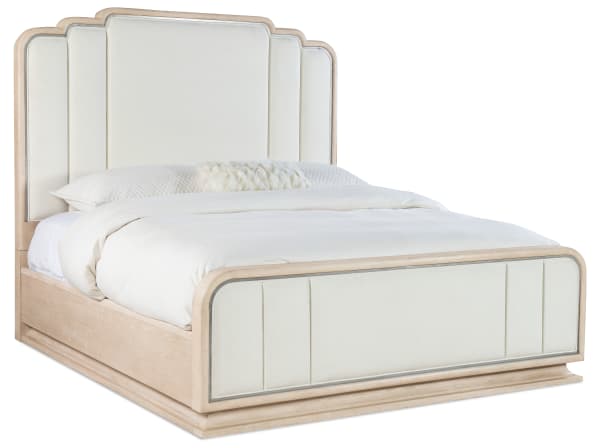 Nouveau Chic - California King Upholstered Bed - Light Brown
