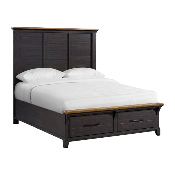 Montrose - Queen Storage Bed - Espresso & Brown