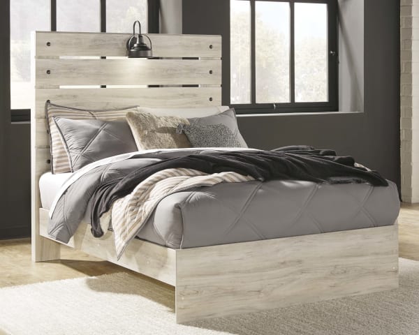 Cambeck - Whitewash - Full Panel Bed