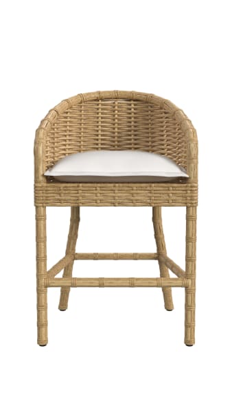 Playa - Counter Stool - Light Brown / White