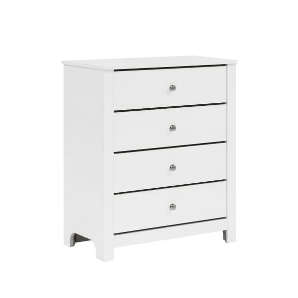 Sami - Youth 4-Drawer Chest - White
