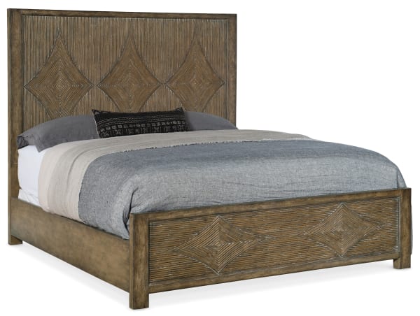 Sundance - King Panel Bed - Light Brown / Dark Brown