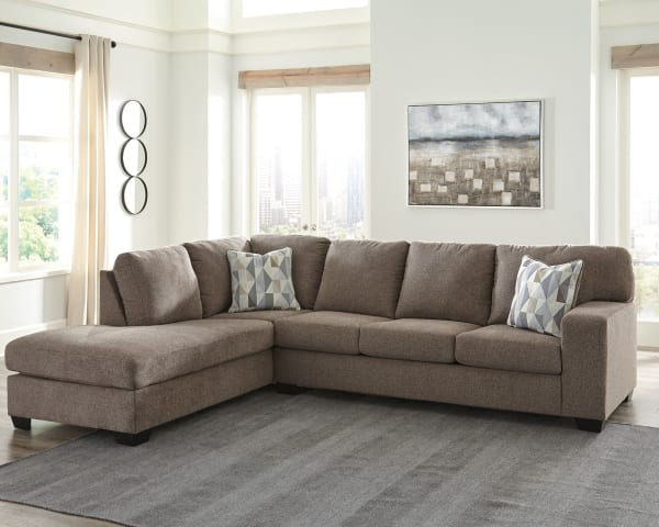 Dalhart - Hickory - Left Arm Facing Corner Chaise, Right Arm Facing Sofa Sectional