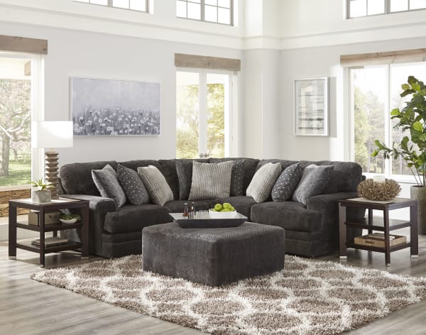 Mammoth Modular Sectional - 40" Cocktail Ottoman - Smoke