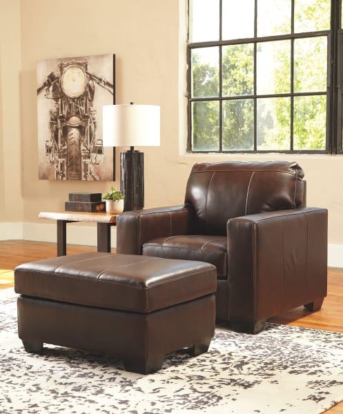 Morelos - Chocolate - 2 Pc. - Chair With Ottoman