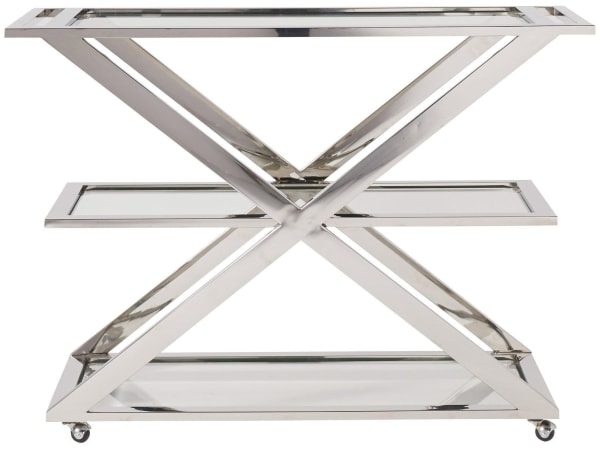 Modern - Draper Bar Cart - Pearl Silver