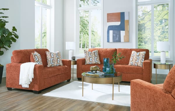 Aviemore - Spice - 3 Pc. - Sofa, Loveseat, Rocker Recliner