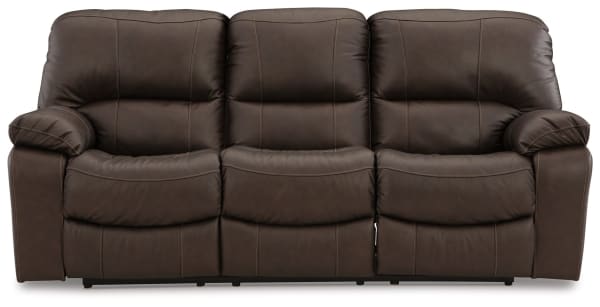 Leesworth - Dark Brown - Power Reclining Sofa