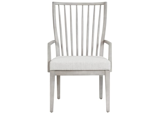 Modern Farmhouse - Bowen Arm Chair - Pearl Silver