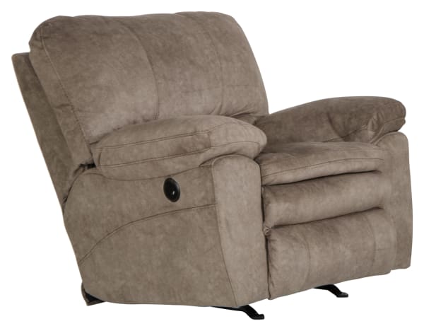 Reyes - Power Lay Flat Recliner - Portabella