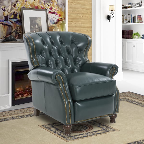 Presidential - Push Thru The Arm Recliner - Emerald