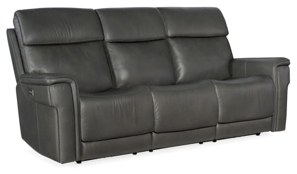 MS - Lyra Zero Gravity Power Sofa With Power Headrest - Dark Gray