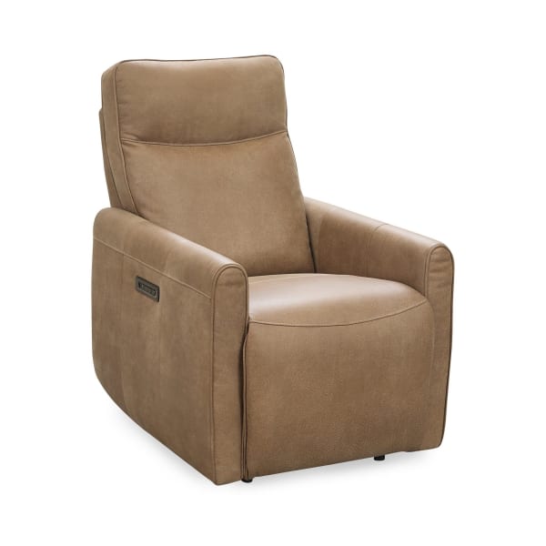 Vivica - Leather Power Recliner - Toffee