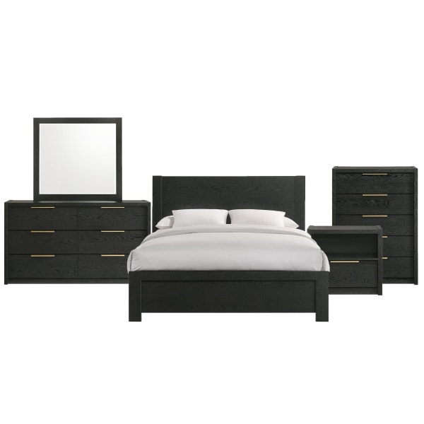 South Bend - Queen 5 Piece Bedroom Set - Black