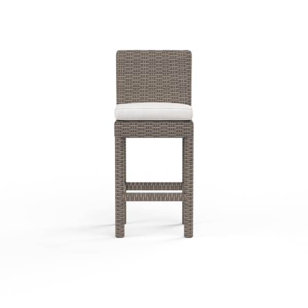 Coronado - Barstool, With Self Welt - Canvas Flax / Dark Brown