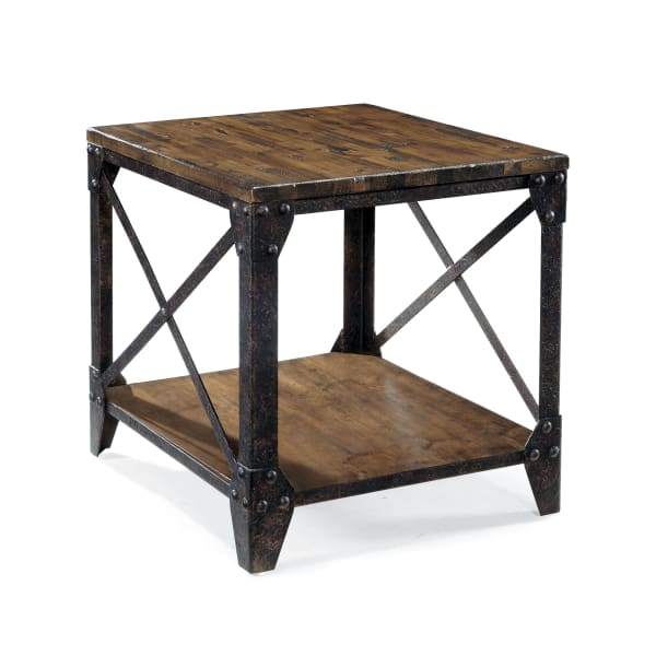 Pinebrook - Rectangular End Table - Distressed Natural Pine