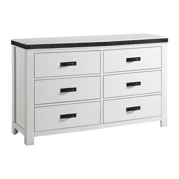 Wade - Youth 6-Drawer Dresser - White