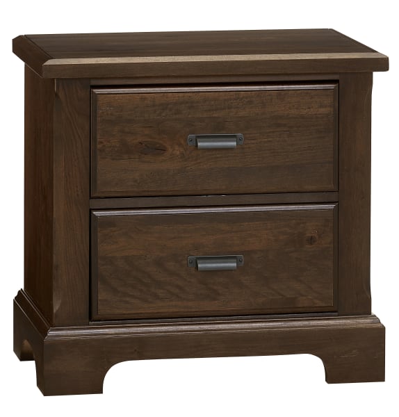 Lancaster County - 2 Drawer Nightstand - Dark Brown