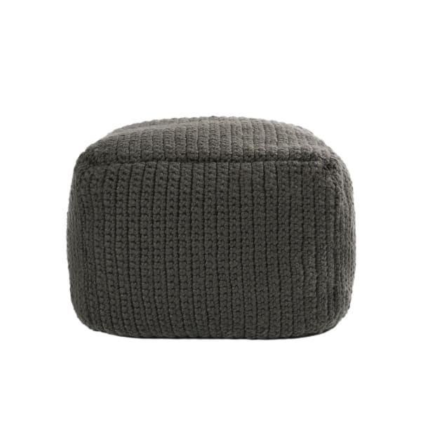 Prism - Performance Prism Pouf - Dark Gray