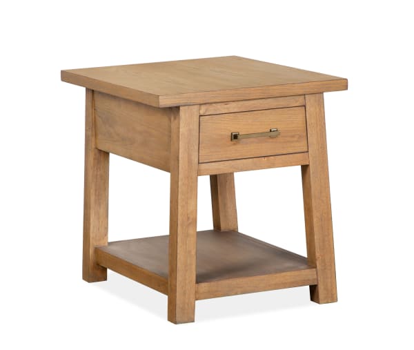 Lindon - Drawer End Table - Belgian Wheat