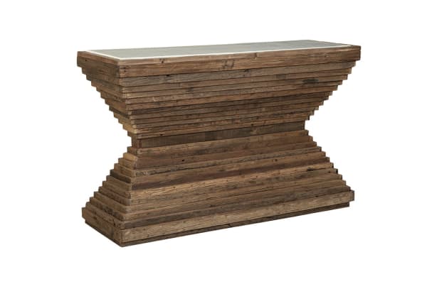 Stackers - Marble Console - Dark Brown
