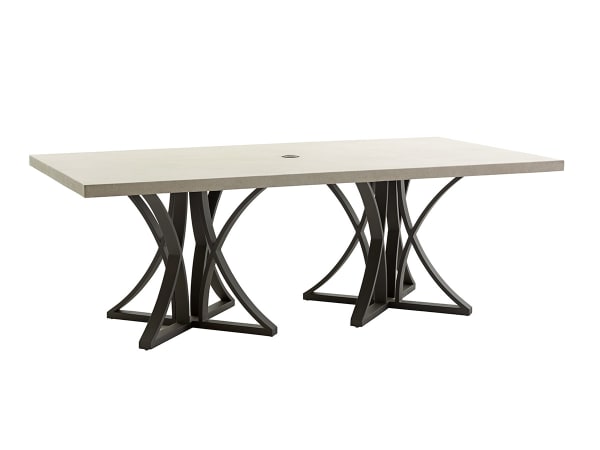 Cypress Point Ocean Terrace - Dining Table With Weatherstone Top - Driftwood