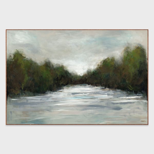 Early Morning - 60" x 40" Canvas Art - Green