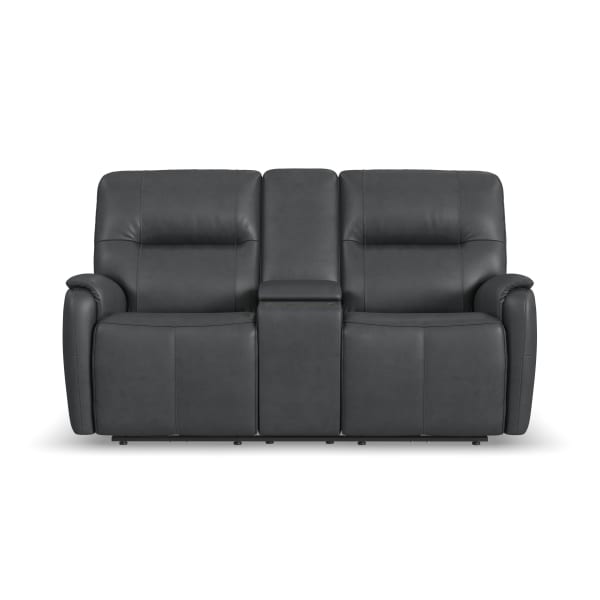 Wilson - Power Reclining Loveseat With Console And Power Headrests - Thunder