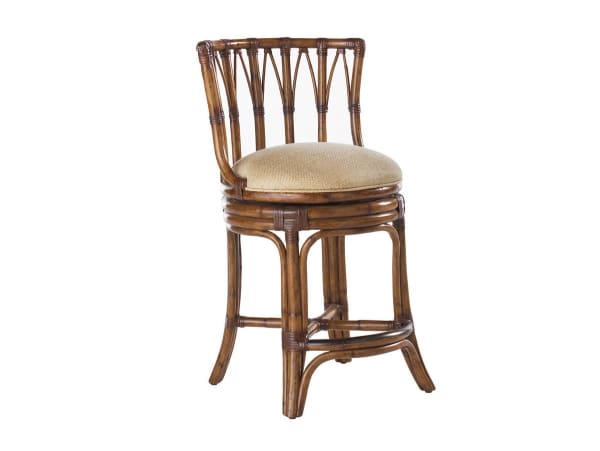 Island Estate - South Beach Swivel Counter Stool - Dark Brown