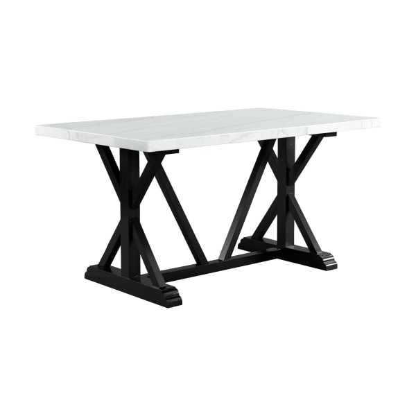 Tuscany - 70" Marble Counter Height Dining Table - White