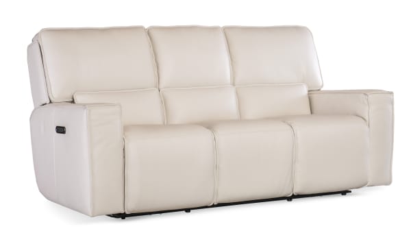 Miles - Zero Gravity Power Sofa With Power Headrest - White