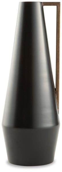 Pouderbell - Black / Gold Finish - Vase - Small