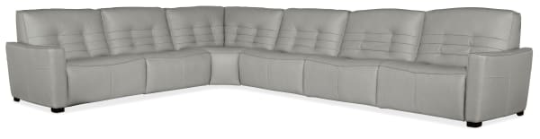 Reaux - 6-Piece Power Recline Sectional With Power Recliners